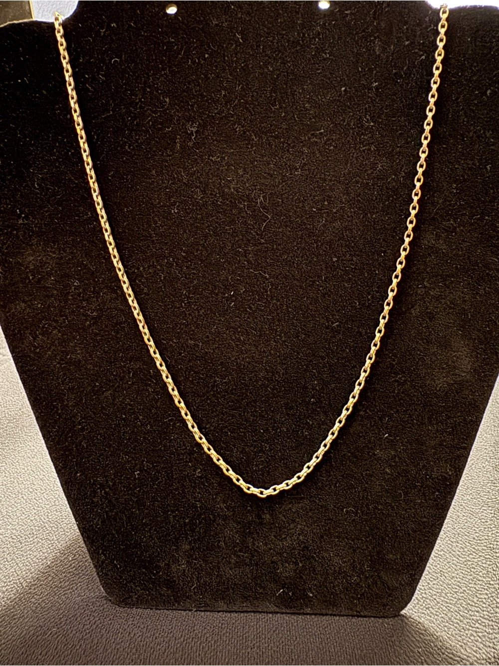 Classic Men’s Silver Tone Oval Rolo Cable Chain Necklace - 26”